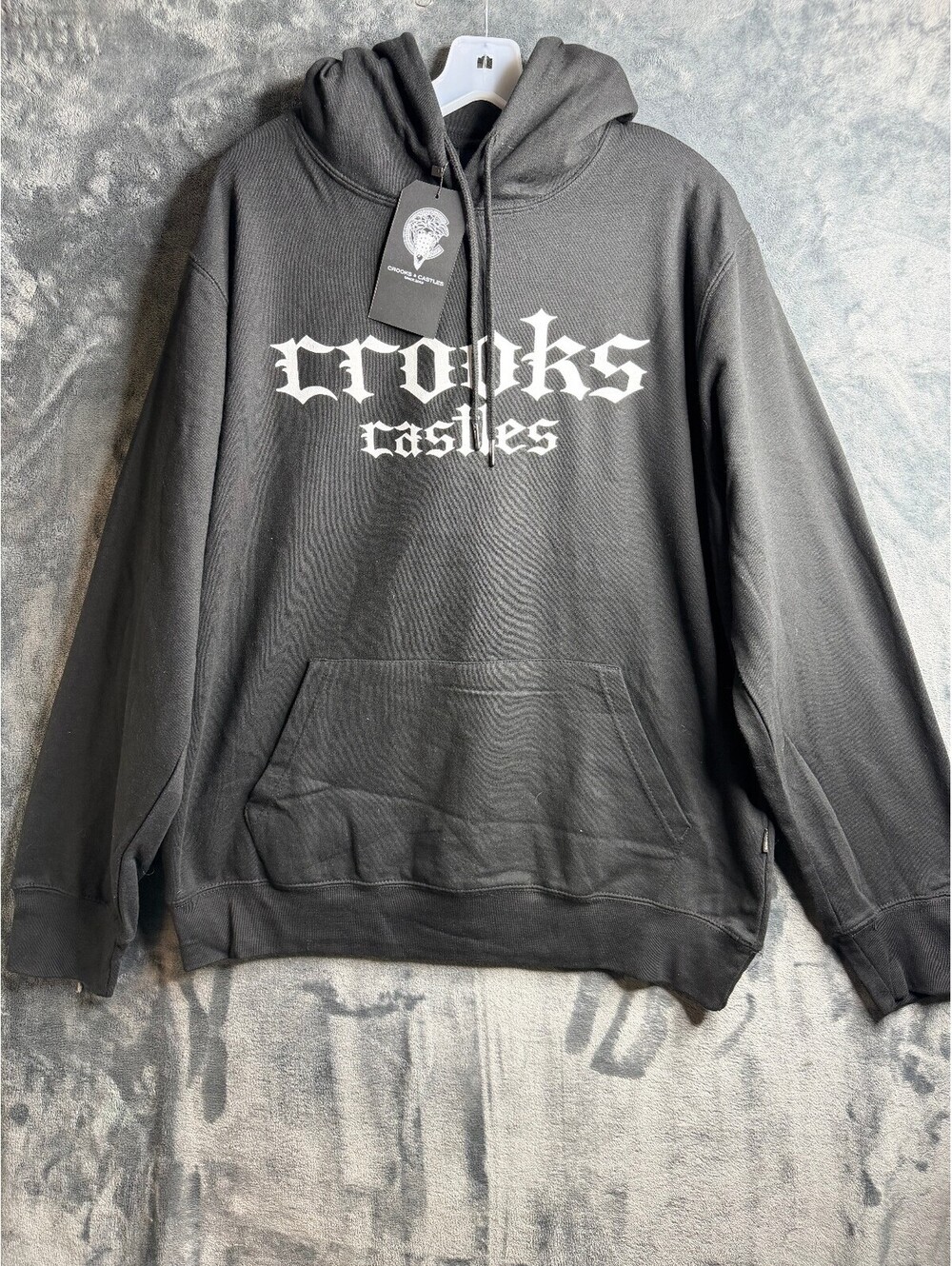 Crooks & Castles Pullover Black Hoodie Men's Sz XL NWT
